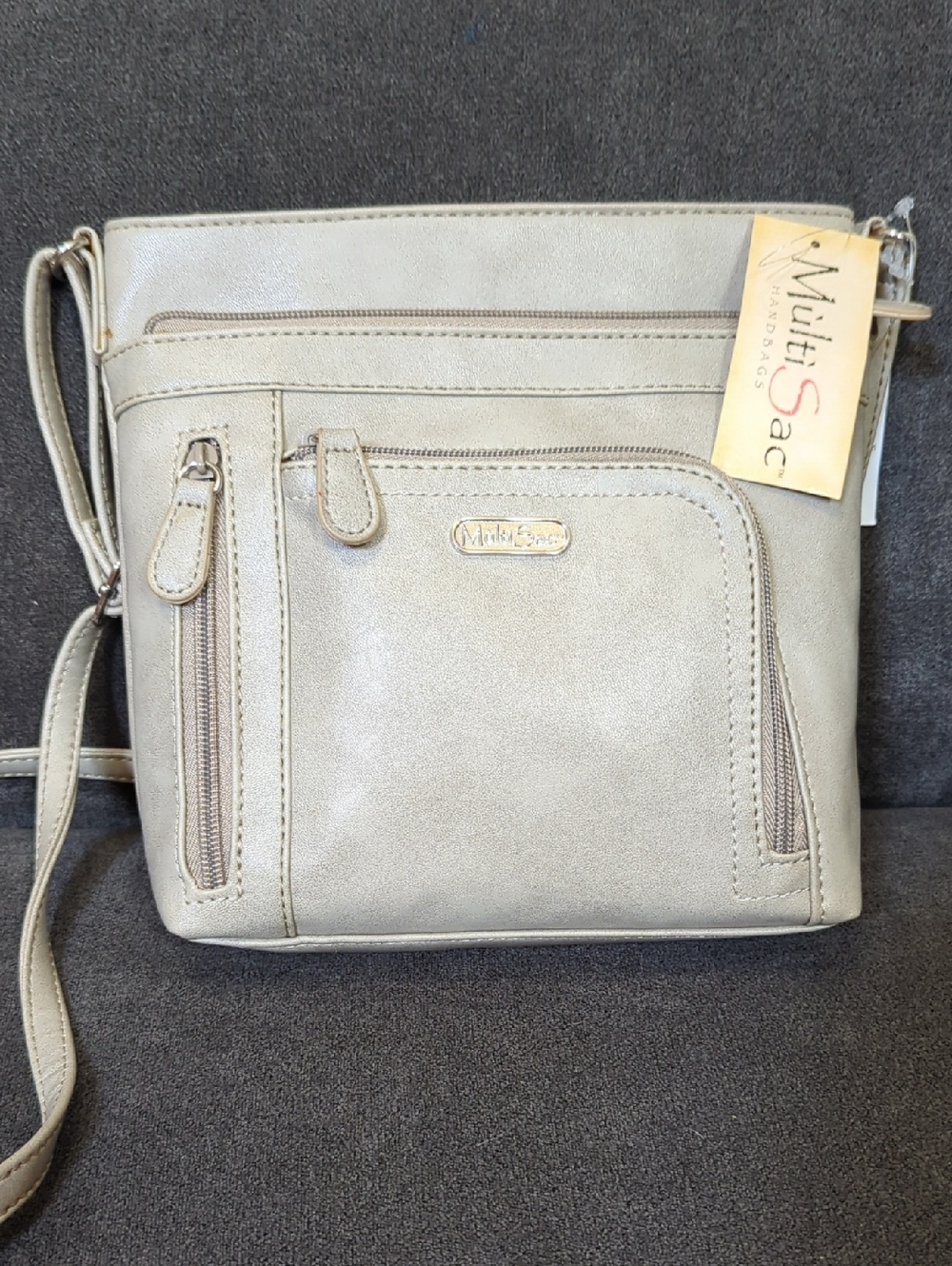 Multisac Women's Crossbody Bag in Light Taupe